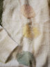 对白×冯玮艺术家联名宽松软糯毛衣女2024春装新款圆领针织上衣 白绿色 M 晒单实拍图