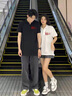 love legend情侶裝衣服夏季短袖t恤寬松polo領(lǐng)結(jié)婚登記男女同款百搭上衣定制 太陽(yáng)花 白色 男M 曬單實(shí)拍圖