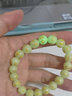 箴諾 六字真言夜光石手鏈發(fā)光石螢石夜明珠燙金佛珠男女玉石手串  綠光 珠子直徑約10mm 曬單實(shí)拍圖