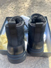金利來(lái)（Goldlion）雪地靴男 冬季加絨保暖棉鞋 圓頭皮毛一體休閑棉皮靴 黑色 41 曬單實(shí)拍圖