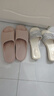 京東京造【專業(yè)防滑】浴室防滑拖鞋老人孕婦舒適居家拖鞋女粉色38-39 曬單實(shí)拍圖