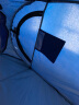 kolily折叠保温洗澡浴罩浴帐家用冬季成人用加厚保暖淋浴帘帐篷神器 蓝色-三窗免安装0.9*0.9*高1.9m 实拍图