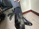 REGAL麗格T47B商務(wù)正裝鞋男三接頭鞋布洛克皮鞋男士牛皮牛津鞋T46B系列 B(黑色) 38 曬單實拍圖