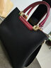 Cuud母親節禮物中年媽媽包女士包包大容量女大氣成熟婆婆包時(shí)尚手提包 黑色 曬單實(shí)拍圖