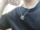 締時(shí)尚日月情侶銀項鏈男女士一對吊墜鎖骨鏈飾品紀念日跨新年禮物送男女 QLXL012 日月情侶項鏈一對 曬單實(shí)拍圖