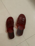 水晶拖鞋女夏塑料沖涼老人浴室朔料孕婦防滑純色果凍女拖鞋 518-棗紅色 39 曬單實(shí)拍圖