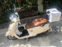 飛鷹飛雅鷹戈前后ABS復古踏板燃油兩輪摩托車(chē)整車(chē)男女省油代步可上牌 米黃色【雙通道ABS系統】高配版 曬單實(shí)拍圖