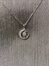 述白999足銀 雙月星項鏈女 ins時尚網(wǎng)紅情人節(jié)送女友老婆七夕生日禮物 雙月星項鏈-銀色+證書+禮盒 【S999足銀-項鏈】 曬單實拍圖