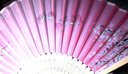 森卡龍（SENKALONG）扇子折扇古風(fēng)折疊扇兒童扇中國風(fēng)舞蹈折扇漢服旗袍小巧扇學(xué)生男扇 浪漫櫻花-紫色 曬單實(shí)拍圖