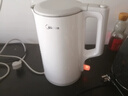 美的（Midea）電熱水壺家用不銹鋼1.5L大容量 雙層防燙大功率燒水壺可團購定制 水壺HJ1566 曬單實(shí)拍圖