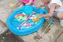 恩貝家族兒童磁性釣魚玩具水池裝備3-6歲寶寶撈魚網(wǎng)兜充氣床生日禮物 曬單實(shí)拍圖