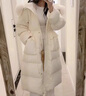 SOEM貉子大毛領(lǐng)連帽長(zhǎng)款收腰時(shí)尚白鴨絨羽絨服女2025新款加厚保暖外套 粉紅色+貉子毛領(lǐng) M 105~125斤 曬單實(shí)拍圖