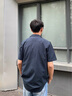 HUGO【七夕節(jié)禮物】男士夏季彈力棉質(zhì)泡泡布寬松短袖襯衫 405-深藍色 L 曬單實拍圖