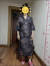 即美森田（BEAUTY BUFFET）香云紗真絲桑蠶絲40到50歲中年婦女連衣裙高檔重磅女中長款過膝改 紫牡丹 M 曬單實拍圖