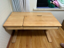 顾家家居（KUKA） 榉木实木学习桌椅可升降调节学生写字书桌套装 1.2M榉木学习桌（活动款） 实拍图