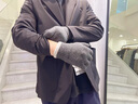 恒源祥羊毛手套男士冬季加絨保暖觸屏騎行防風(fēng)毛線手套女學(xué)生冬天 深灰-升級款 均碼 曬單實拍圖