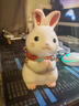 藥師窯日本手繪兔擺件陶瓷兔子生肖生日結婚喬遷辦公桌面禮品送朋友禮物 祈愿兔子存錢(qián)罐&高17cm 曬單實(shí)拍圖
