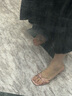 百麗（Belle）細(xì)高跟一字拖女蝴蝶結(jié)拖鞋B1895BT4 粉紅色 38 (240mm) 曬單實(shí)拍圖