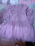 糊圖狗（HUTUGOU） 女童秋裝連衣裙兒童春秋洋氣童裝秋款大童小女孩秋季公主裙裙子 蕾絲春秋款紫色 120 碼（建議身高1米1） 曬單實(shí)拍圖