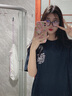 邦喬仕（BFDQJS）美式重磅純棉白色短袖T恤男士夏季新款寬松青少年打底衫學(xué)生半袖 藏青棒球兔八哥 4XL(推薦體重190-210斤) 曬單實(shí)拍圖