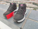 富貴鳥(niǎo)女鞋冬季老人鞋女加絨保暖棉鞋女中老年健步鞋女休閑運動(dòng)鞋媽媽鞋 黑梅 37 曬單實(shí)拍圖