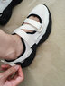 361°瑪麗珍涼鞋貪吃鞋萌爪網(wǎng)面透氣女生戶(hù)外涉水增高厚底運動(dòng)女涼拖鞋 羽毛白/曜石黑 38 曬單實(shí)拍圖