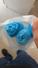 得力（deli）無(wú)紡布鞋套 加厚防滑 防塵耐磨一次性腳套 通用均碼 藍(lán)色 19800 曬單實(shí)拍圖
