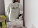 唐獅（TonLion）2023情侶衛衣連帽外套可愛(ài)情侶裝 女款/本白 XL  曬單實(shí)拍圖