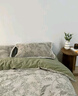 木魚(yú)笙笙秋冬季美拉德牛奶絨丨床上四件套2026新款加厚保暖雙面絨冬天 雪松之境-雪松綠【順豐包郵】 1.5/1.8m 床單款 -被套200x230cm 曬單實(shí)拍圖