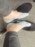 浪莎船袜男袜子薄款夏季隐形棉浅口硅胶防滑短袜 深灰2浅灰2白1 实拍图