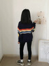 優(yōu)優(yōu)1點(diǎn)保暖褲秋冬女童打底褲加絨外穿兒童鯊魚(yú)褲加厚一體絨冬季大童褲子 9617黑色【850克特厚加絨】 140 曬單實(shí)拍圖
