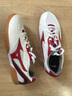 美津濃（MIZUNO）乒乓球鞋男款女專(zhuān)業(yè)牛筋底專(zhuān)用防滑減震運動(dòng)鞋專(zhuān)業(yè)訓練鞋 81GA183062 白紅色 40 (255mm) 曬單實(shí)拍圖