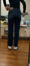 Levi's李維斯女士WEDGIE修身直筒美式復古簡(jiǎn)約休閑隨搭牛仔長(cháng)褲情侶衣櫥 深藍色 25 (28) 曬單實(shí)拍圖