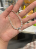 BREZ夏季碎銀子珍珠項鏈女2024新款輕奢小眾感強光珍珠鎖骨鏈生日禮物 碎銀珍珠吊墜項鏈 曬單實拍圖
