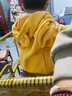 迪士尼（Disney）嬰兒奧粒絨連帽外套冬裝兒童棉服上衣加絨加厚男女童寶寶保暖棉衣 姜黃色 100 cm 曬單實(shí)拍圖