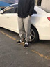 雅鹿風(fēng)衣男連帽外套中長款秋季衣服男裝男士夾克大碼衣服休閑寬松大衣 灰色 XL 曬單實(shí)拍圖