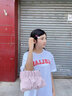 CLEVER & KETCH包包女包褶皺云朵包鏈條包斜挎包小眾高級感女士單肩包生日禮物 粉色 曬單實拍圖