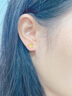 IS YOU黃金蝴蝶耳釘女款足金999耳環(huán)耳飾生日情人節(jié)禮物送女友老婆閨蜜 足金蝴蝶耳釘+品牌禮盒 金重約1g 曬單實拍圖