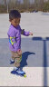迪卡侬溜冰鞋初学者轮滑鞋女童男孩滑轮鞋太空旅行款32/35-4663371 实拍图