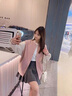 莫代爾棒球服外套女2025春秋季新款加厚初高中學(xué)生寬松時尚韓版夾克上衣 粉色 M 曬單實(shí)拍圖