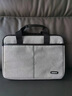 健比特手提筆記本電腦包16英寸14寸女士13適用華為聯(lián)想小新蘋(píng)果華碩15.6 黑灰色【不含肩帶】 14英寸 曬單實(shí)拍圖