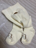 棉孖嬰兒打底褲襪秋冬可愛(ài)卡通珊瑚絨寶寶連體褲襪薄絨新生兒打底褲襪 奶白+淺咖 2條 0-1歲 (XS) 身高60-80CM 曬單實(shí)拍圖