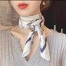 JIOESC桑蠶絲真絲絲巾輕奢方領(lǐng)巾時尚潮流圍巾送長輩母親節(jié)禮物輕奢生日 【海船藏青】輕奢ck風(fēng)時尚百搭 均碼 曬單實拍圖