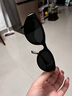 CAPONI貓眼折疊墨鏡女偏光太陽(yáng)鏡戶(hù)外防曬眼鏡防紫外線(xiàn)高級感顯臉小 山茶黑框-偏光黑灰片 曬單實(shí)拍圖
