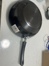 雙喜30CM無(wú)涂層鐵鍋不生銹熟鐵炒鍋少油煙家用大勺鍋具 30CM 曬單實(shí)拍圖