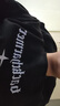 鹿凌青春秋季長袖T恤男寬松麂皮絨上衣服衛(wèi)衣男女情侶青少年冬季打底衫 E02黑色 加絨 3XL 曬單實拍圖