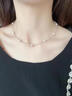 ERY輕奢小眾珍珠金珠滿(mǎn)天星項鏈鎖骨脖子簡(jiǎn)約氣質(zhì)頸鏈女 項鏈長(cháng)度約40+3cm 曬單實(shí)拍圖