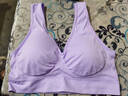 2件裝媽媽內衣女文胸無(wú)鋼圈大碼胸罩中老年人背心式中年紅色本命年聚攏運動(dòng)老人舒適孕婦通用加肥加大孝之至 紫灰+淺紫 XL(120-135斤) 曬單實(shí)拍圖