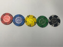 POKERABOVE德州撲克籌碼/300/500/片粘土籌碼賽事套裝（風(fēng)車彩金無面值） 500片套裝（黑色EVA箱裝） 曬單實(shí)拍圖