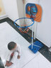 育兒寶（Yu Er Bao）兒童籃球架室內家用可升降籃球框寶寶掛式投籃架戶(hù)外運動(dòng)健身玩具 1.7米加大底座可升降籃球架+3球 曬單實(shí)拍圖